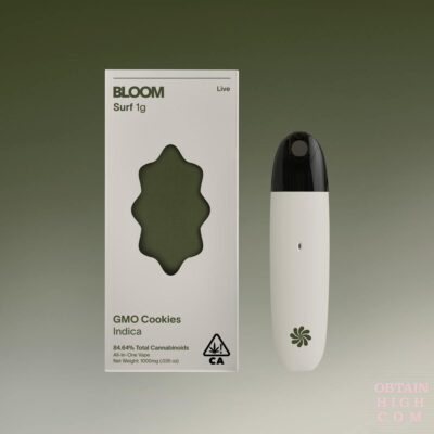 GMO Cookies 1000mg All-In-One Vape Pen by Bloom obtain high